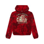 Hellstar Sports Red Tye Dye Skull Hoodie